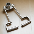 Stainless Steel Multi-Angle Row Handle – Heavy Duty Cable Attachment for Back Training