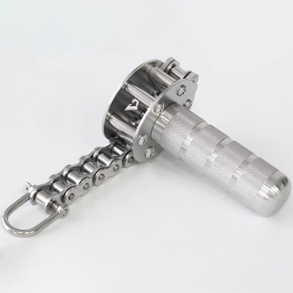 Stainless Steel Wrist Roller Forearm Trainer Grip Strength Training Handle for Home Gym
