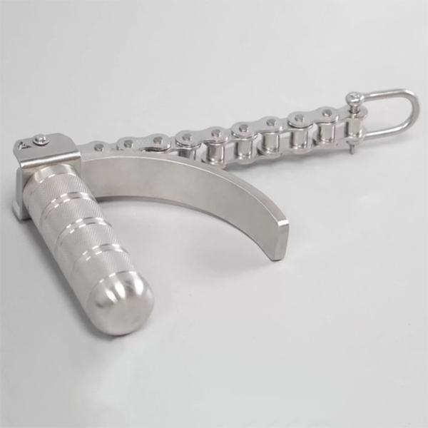 Heavy Duty Stainless Steel Wrist Roller Handle Forearm Grip Strength Trainer