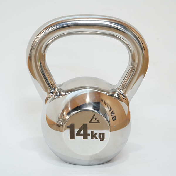 Premium Solid Stainless Steel Kettlebell – Hard Style Strength Training Weight for Home Gym & Cross Training