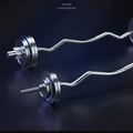 Premium Stainless Steel Multi-Style Barbell Bar | Olympic / EZ Curl / Straight Bar for Strength Training