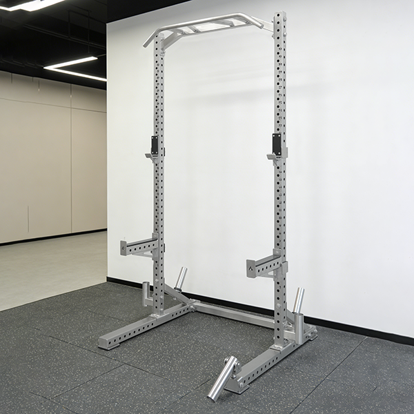 Stainless Steel Half Frame Squat Rack Wall-Mounted Power Rack System