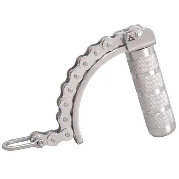 Heavy Duty Stainless Steel Wrist Roller Handle Forearm Grip Strength Trainer
