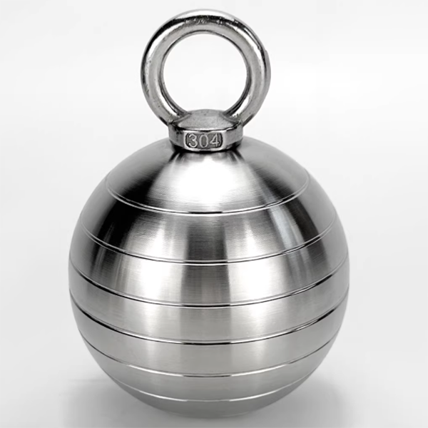 Stainless Steel Spherical Grip Handle for Grip & Forearm Strength Training