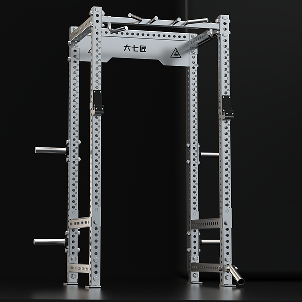 Stainless Steel 4-Post Full Power Rack / Full Cage Squat Rack