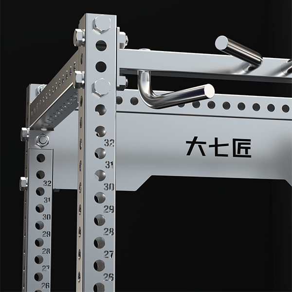 Stainless Steel 4-Post Full Power Rack / Full Cage Squat Rack
