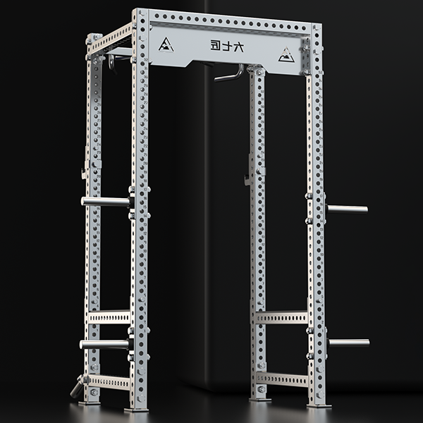 Stainless Steel 4-Post Full Power Rack / Full Cage Squat Rack