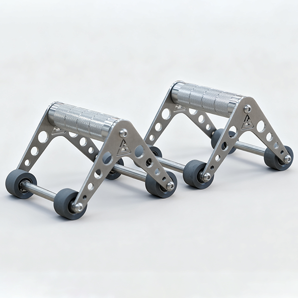 Stainless Steel Ab Roller Wheel | Multi-Function Core Trainer with Push-Up Support
