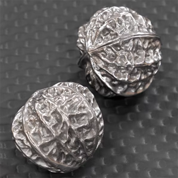 Stainless Steel Walnut Fitness Balls – Hand Grip Strength Training Balls