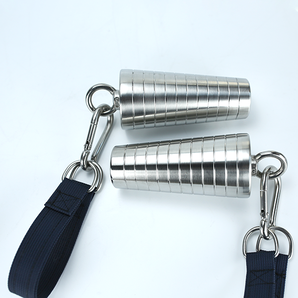 Stainless Steel Conical Finger Grip Handle for Strength & Grip Training