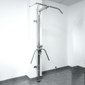 Stainless Steel Wall-Mounted Single Post Multi-Functional Expandable Fitness Rack