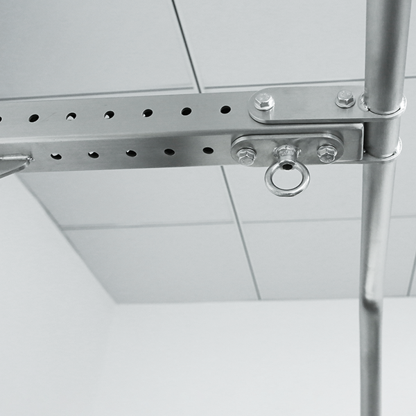 Stainless Steel Wall-Mounted Single Post Multi-Functional Expandable Fitness Rack
