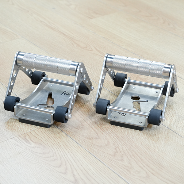 Stainless Steel Ab Roller Wheel | Multi-Function Core Trainer with Push-Up Support