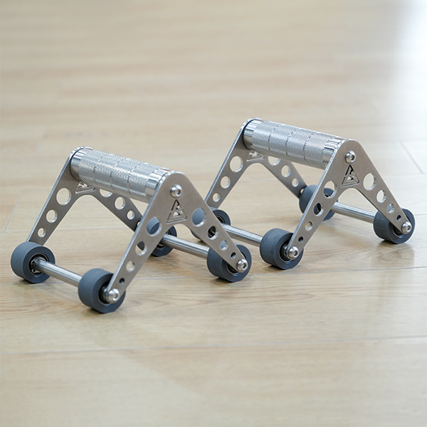 Stainless Steel Ab Roller Wheel | Multi-Function Core Trainer with Push-Up Support