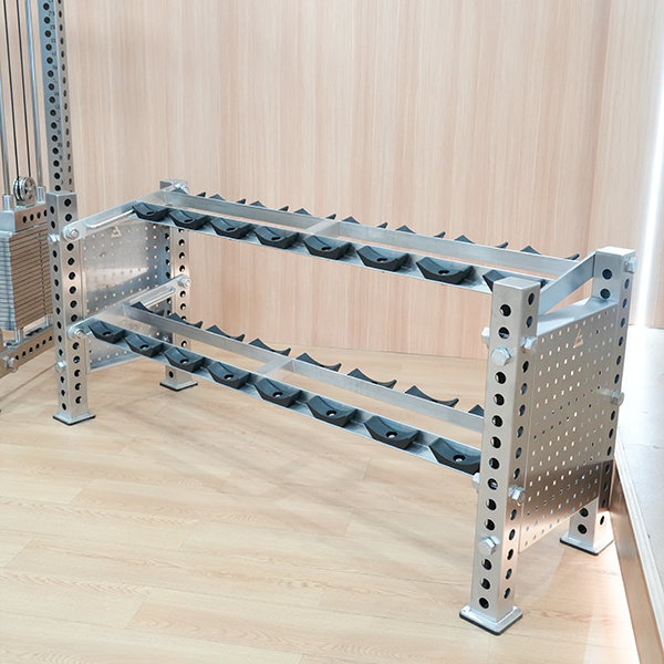 Stainless Steel Adjustable Dumbbell Rack Multi-Level Storage Stand for Home Gym