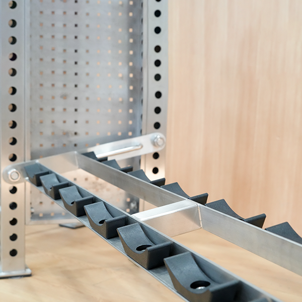 Stainless Steel Adjustable Dumbbell Rack Multi-Level Storage Stand for Home Gym