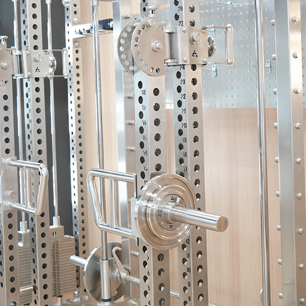 Stainless Steel Squat Rack with Hip Thrust Attachment Multi-Functional Glute Training Station