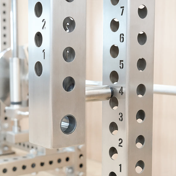 Stainless Steel Squat Rack with Hip Thrust Attachment Multi-Functional Glute Training Station