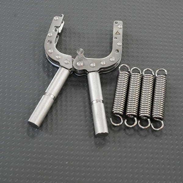 Heavy Duty Stainless Steel Adjustable Hand Gripper | Portable Grip Strength Trainer for Forearm & Wrist Power