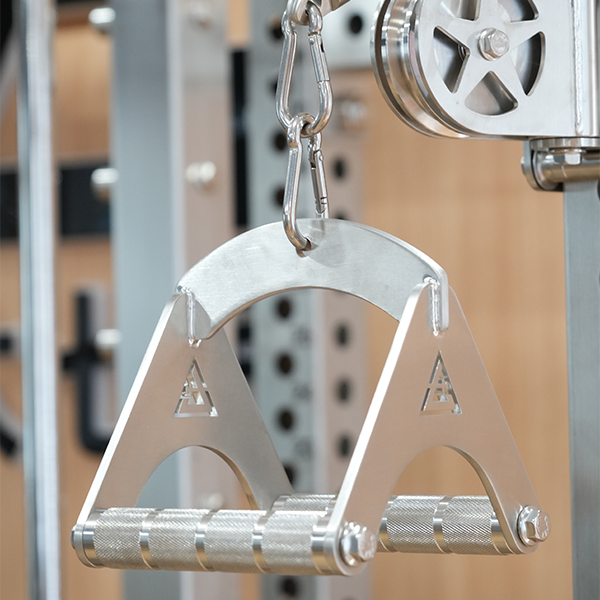 Stainless Steel V Handle Row Attachment – Heavy Duty Cable Machine Grip for Lat Pulldown & Seated Row