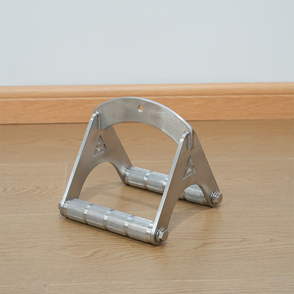 Stainless Steel V Handle Row Attachment – Heavy Duty Cable Machine Grip for Lat Pulldown & Seated Row