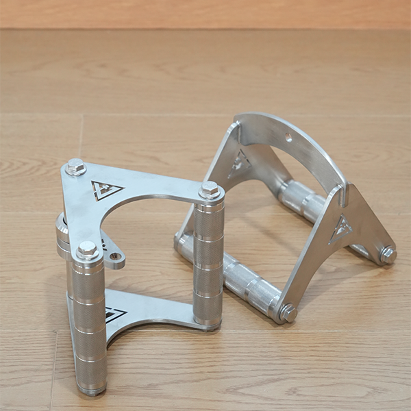 Stainless Steel V Handle Row Attachment – Heavy Duty Cable Machine Grip for Lat Pulldown & Seated Row