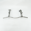 Stainless Steel Ceiling-Mounted Multi-Grip Curved Pull-Up Bar | Heavy Duty Home Gym Chin-Up Bar