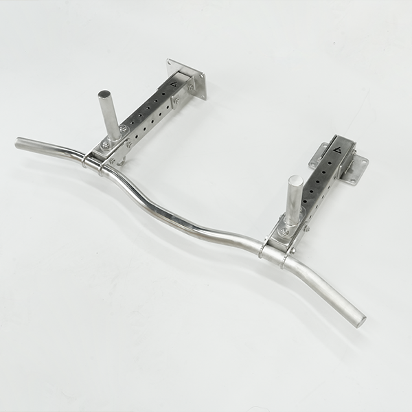 Stainless Steel Ceiling-Mounted Multi-Grip Curved Pull-Up Bar | Heavy Duty Home Gym Chin-Up Bar