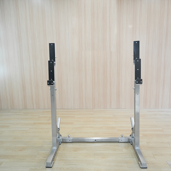 Stainless Steel Adjustable Simple Squat Rack Portable Barbell Stand