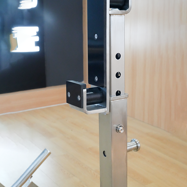 Stainless Steel Adjustable Simple Squat Rack Portable Barbell Stand