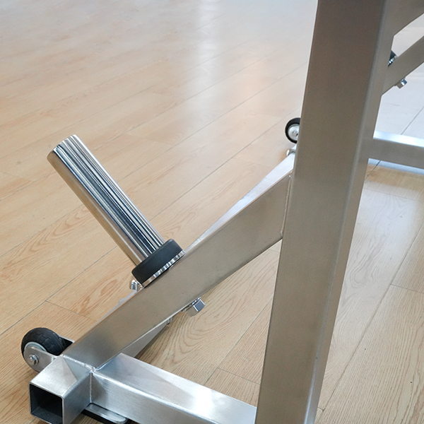 Stainless Steel Adjustable Simple Squat Rack Portable Barbell Stand