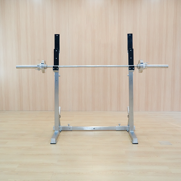 Stainless Steel Adjustable Simple Squat Rack Portable Barbell Stand