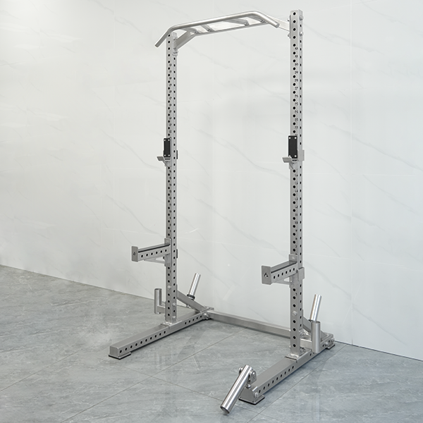 Stainless Steel Half Frame Squat Rack Wall-Mounted Power Rack System