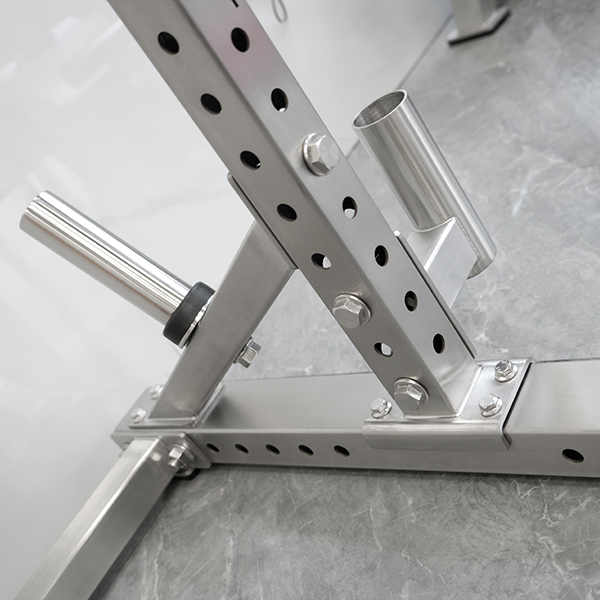 Stainless Steel Half Frame Squat Rack Wall-Mounted Power Rack System