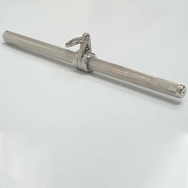 Stainless Steel Lat Pulldown Bar Cable Attachment – Heavy Duty Back Training Handle for Gym & Home Gym