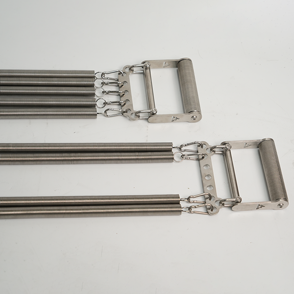 Stainless Steel Spring Chest Expander Resistance Trainer for Home Gym Strength Workout