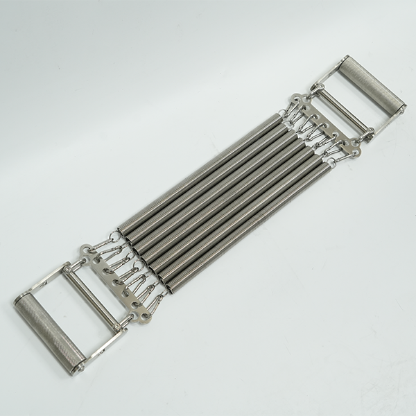 Stainless Steel Spring Chest Expander Resistance Trainer for Home Gym Strength Workout