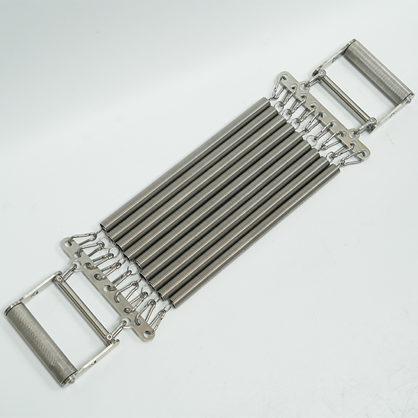 Stainless Steel Spring Chest Expander Resistance Trainer for Home Gym Strength Workout