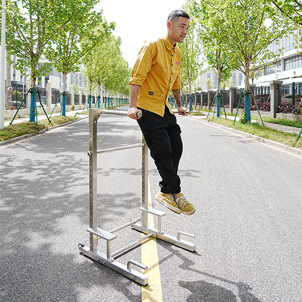 Stainless Steel Multi-Functional Parallel Bars Dip Station