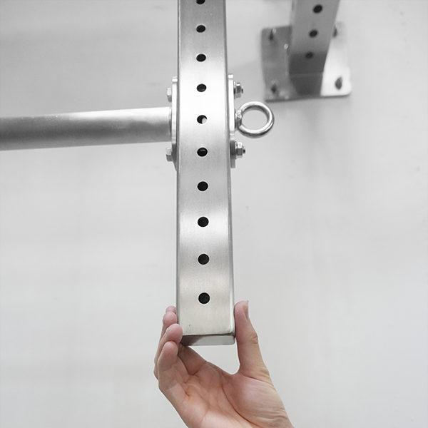 Stainless Steel Ceiling Mounted Pull Up Bar – Heavy Duty Overhead Chin-Up Bar for Home Gym Strength Training