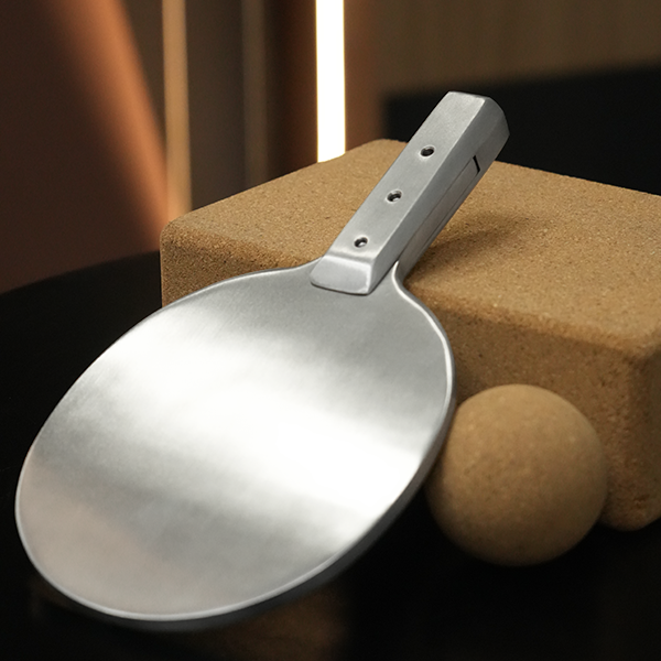 Stainless Steel Ping Pong Paddle – Durable Table Tennis Racket for Outdoor & Training Use