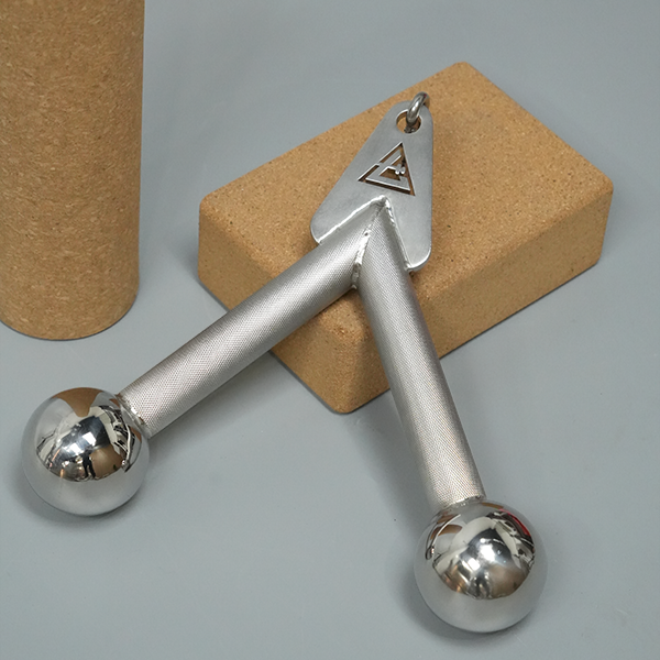 Premium Stainless Steel Tricep Pushdown Bar – Knurled Grip Cable Machine Attachment for Strength Training