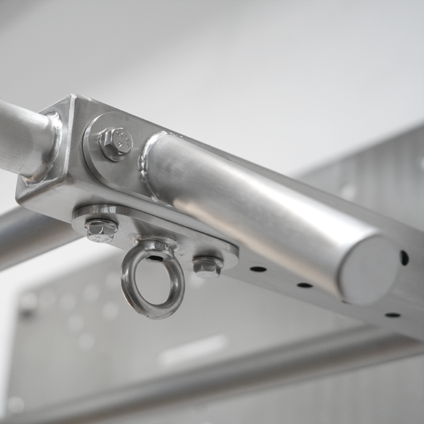 Stainless Steel Wall Mounted Pull Up Bar – Multi-Grip Adjustable Chin-Up Bar for Home Gym Strength Training
