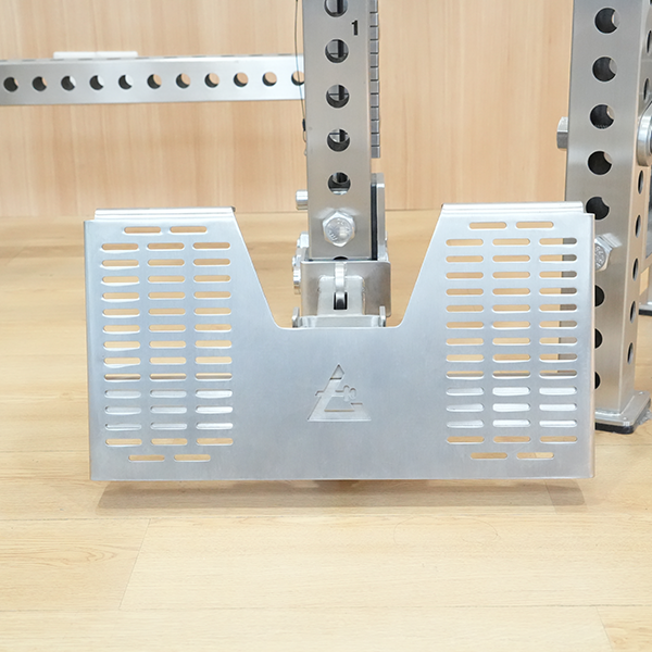 Stainless Steel Adjustable Squat Rack Foot Plate | Multi-Function Training Platform for Strength Workout