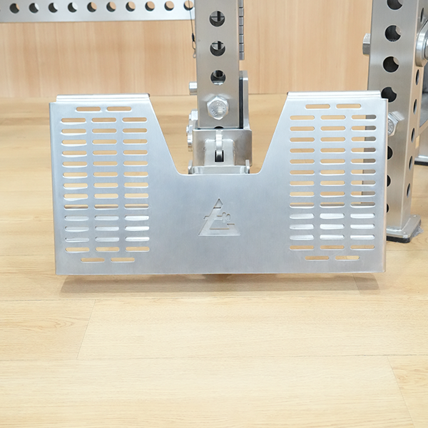 Stainless Steel Adjustable Squat Rack Foot Plate | Multi-Function Training Platform for Strength Workout