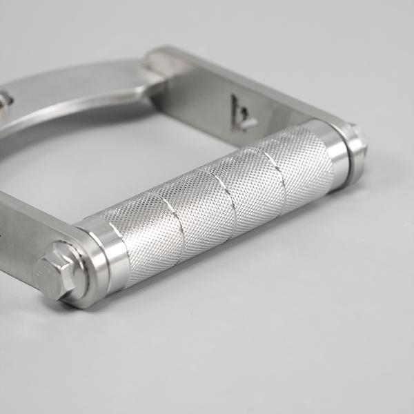Stainless Steel Single Cable Handle Grip – Heavy Duty Gym Attachment for Lat Pulldown, Row & Strength Training