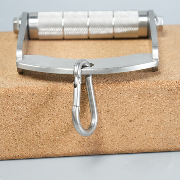 Stainless Steel Single Cable Handle Grip – Heavy Duty Gym Attachment for Lat Pulldown, Row & Strength Training