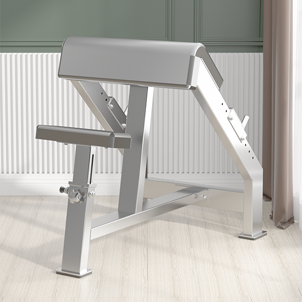 Stainless Steel Preacher Curl Bench – Commercial Biceps Training Chair for Arm Workout