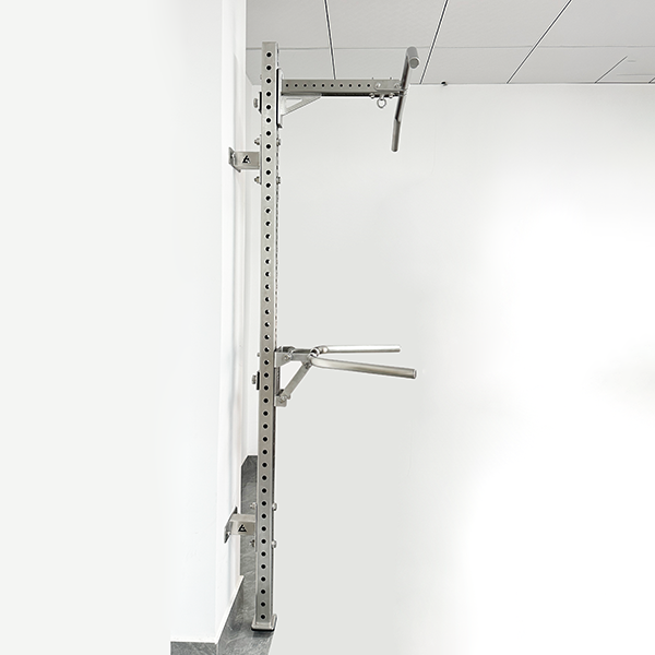 Stainless Steel Wall-Mounted Single Post Multi-Functional Expandable Fitness Rack