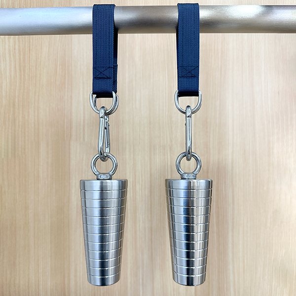 Stainless Steel Conical Finger Grip Handle for Strength & Grip Training